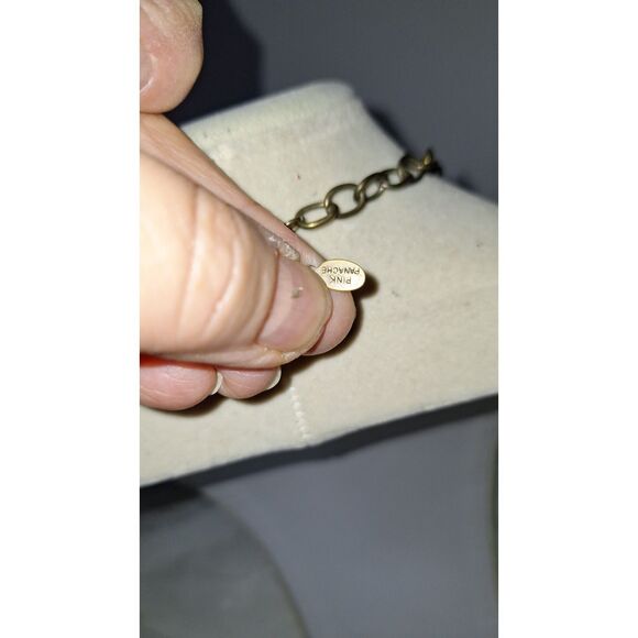 A Pink Panache Women's Layered Necklace Steampunk Fairy Grunge Rhinestone Cross - Picture 6 of 9